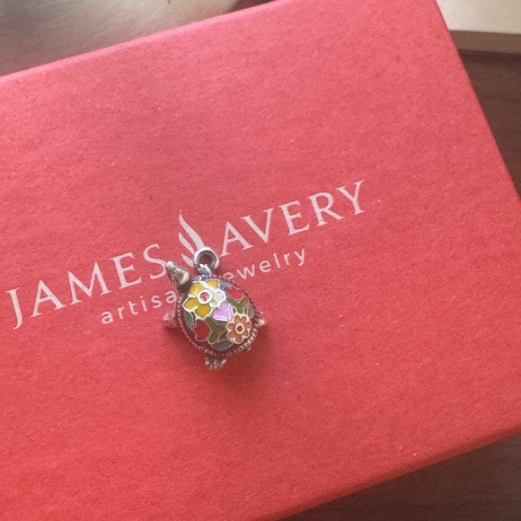 Colorful Floral Turtle Charm Pendant - Picture 4 of 5